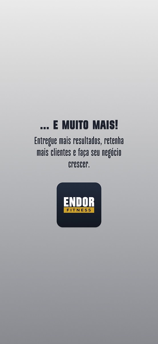 Interface do Endor Fitness para personal trainers - Tela 19