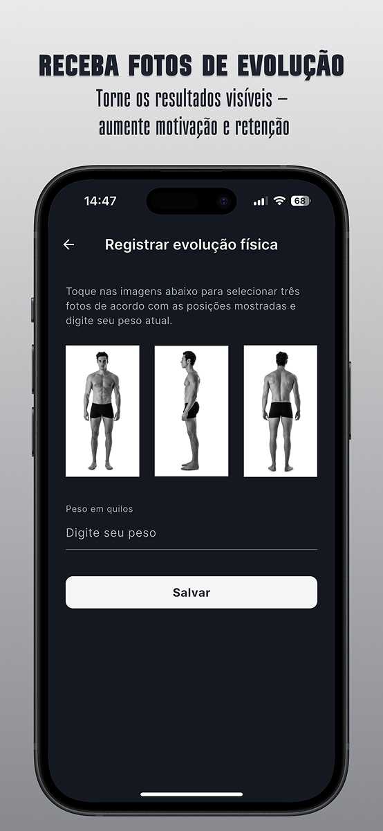 Interface do Endor Fitness para personal trainers - Tela 9